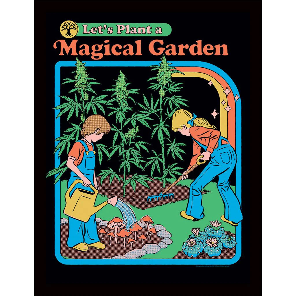 Steven Rhodes - Magical Garden - Gerahmter Kunstdruck