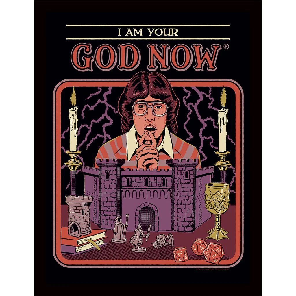Steven Rhodes - I am your God now - Framed Art Print