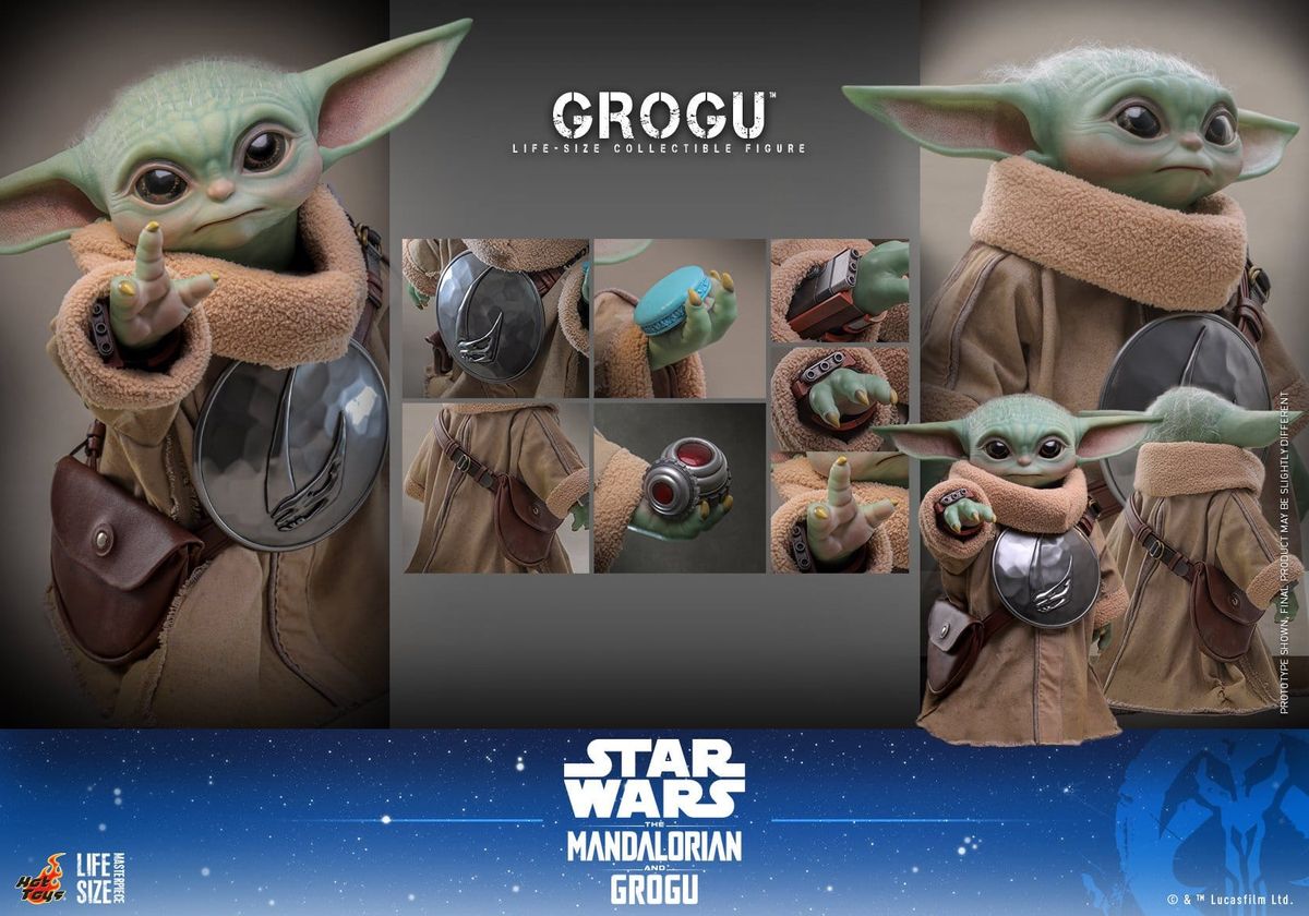 Star Wars: The Mandalorian & Grogu - Grogu 38 cm - Lebensgroße Figur
