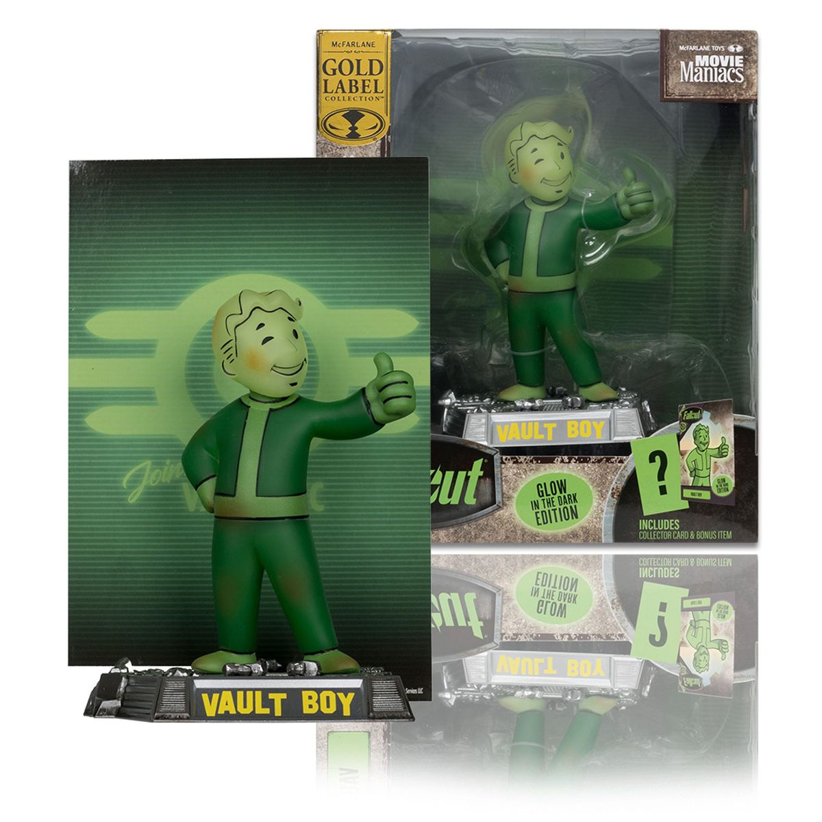 Fallout - Movie Maniacs Vault Boy - Glow-in-the-Dark Figure