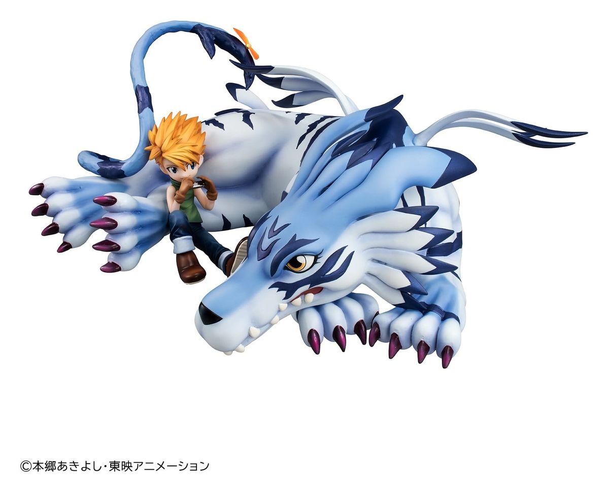 Digimon Adventures - G.E.M. Series PVC Figure Garurumon & Ishida Yamato 25 cm (Repeat) - Figure