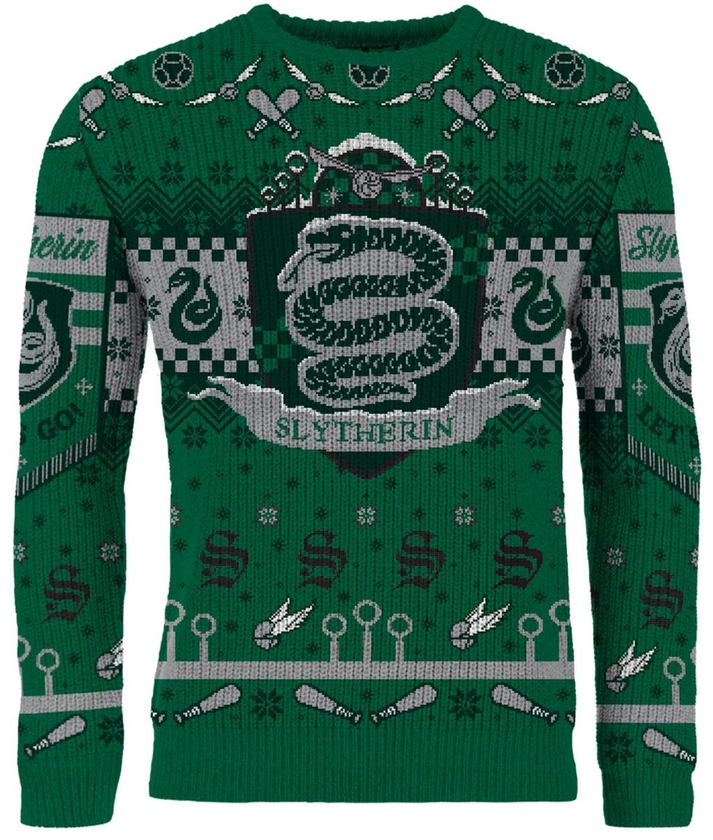 Harry Potter Slytherin Quidditch Christmas Sweater – yvolve Shop