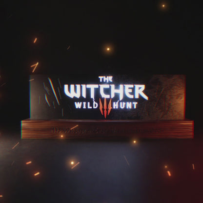 The Witcher - Wild Hunt Logo - Lampe