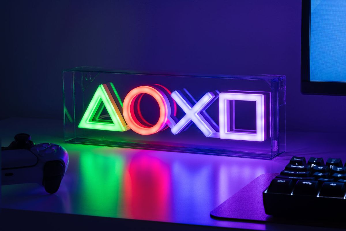 PlayStation - Neon Buttons - Lampe