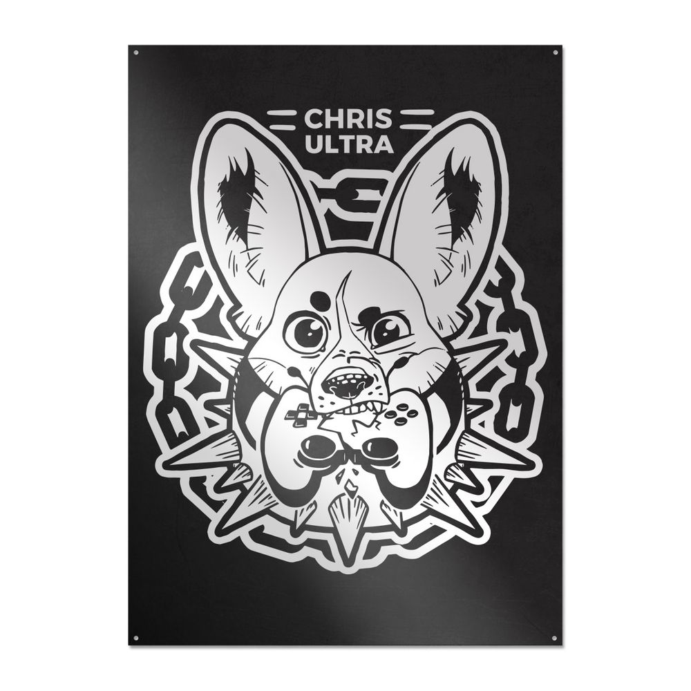 PietSmiet - Chris Ultra - Metallschild