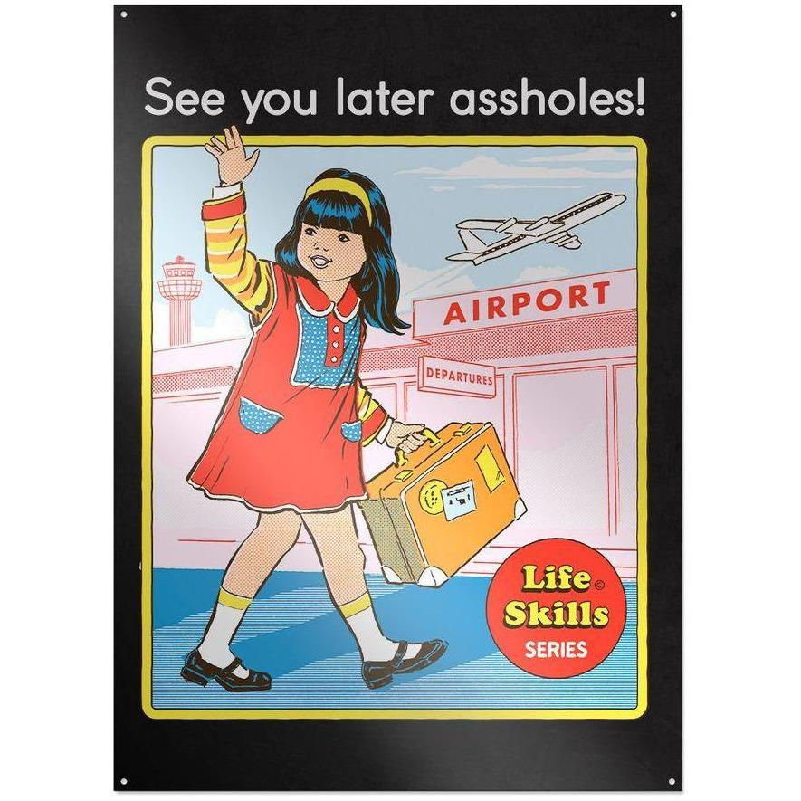 Steven Rhodes - See You Later - Metallschild