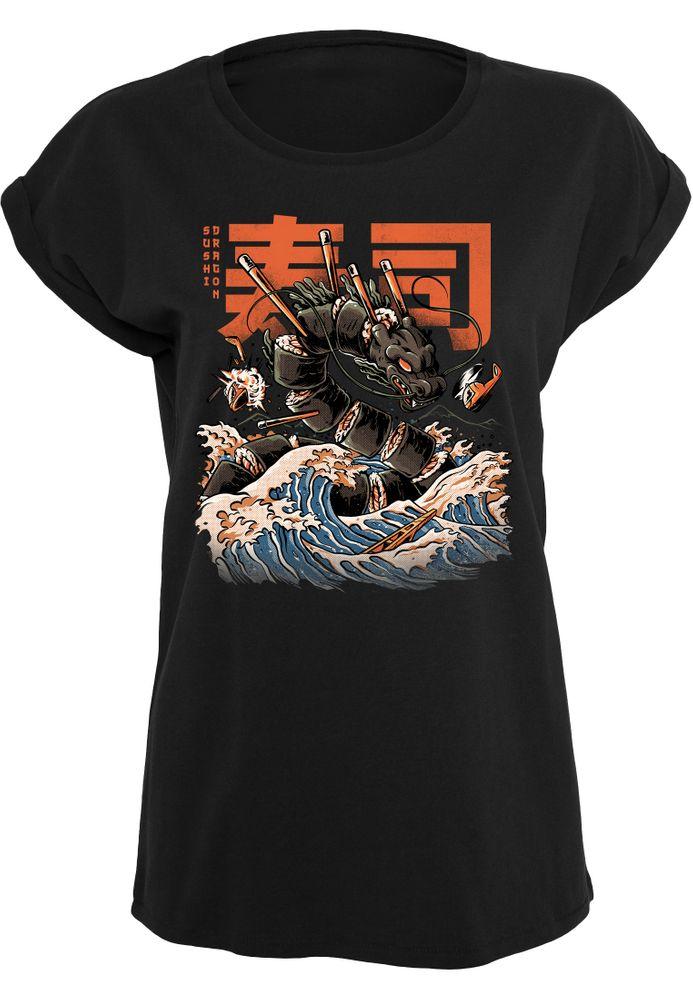 Ilustrata - Black Sushi Dragon - Girlshirt