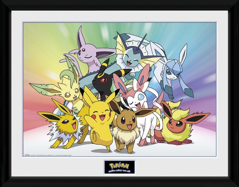 Pokémon Eevee Framed Art Print – yvolve Shop