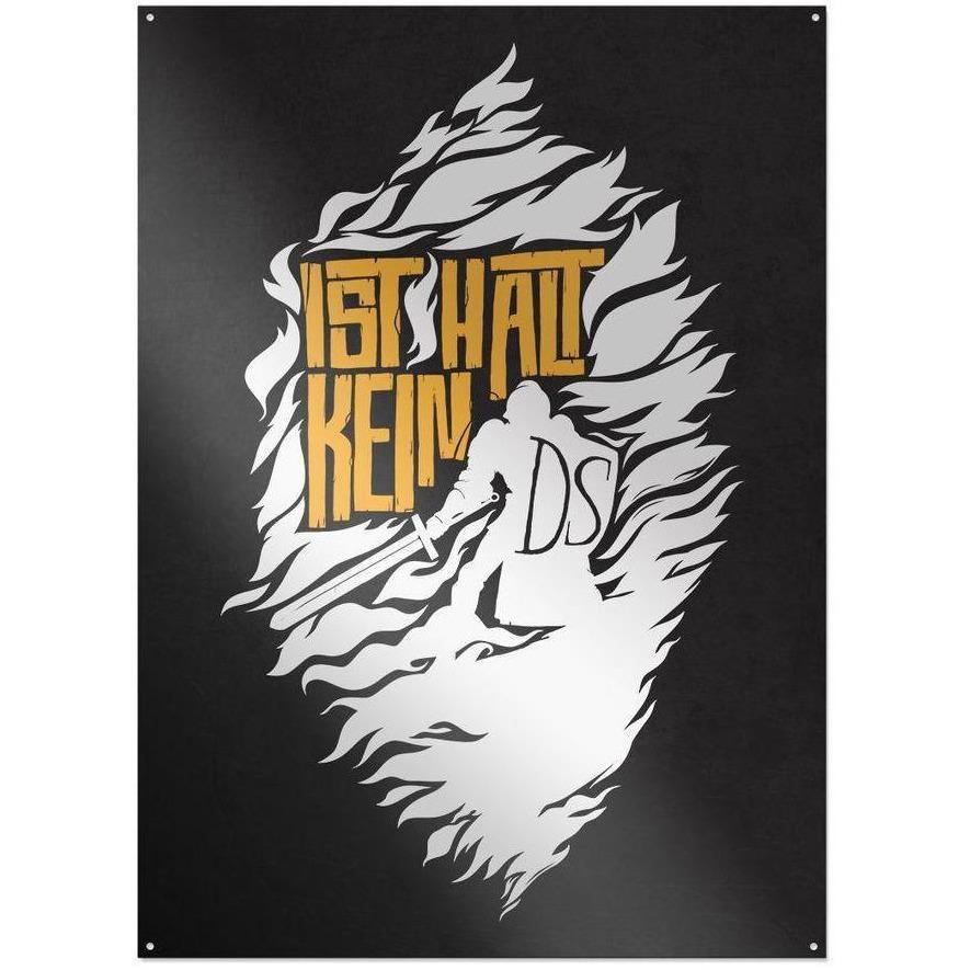 Rocket Beans TV - It's not Dark Souls - Metal sign