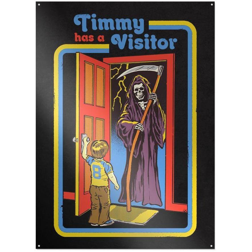 Steven Rhodes - Timmy Has A Visitor - metal sign