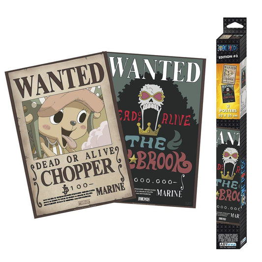 One Piece - Wanted Book & Chopper - 2 Poster-Set | yvolve Shop