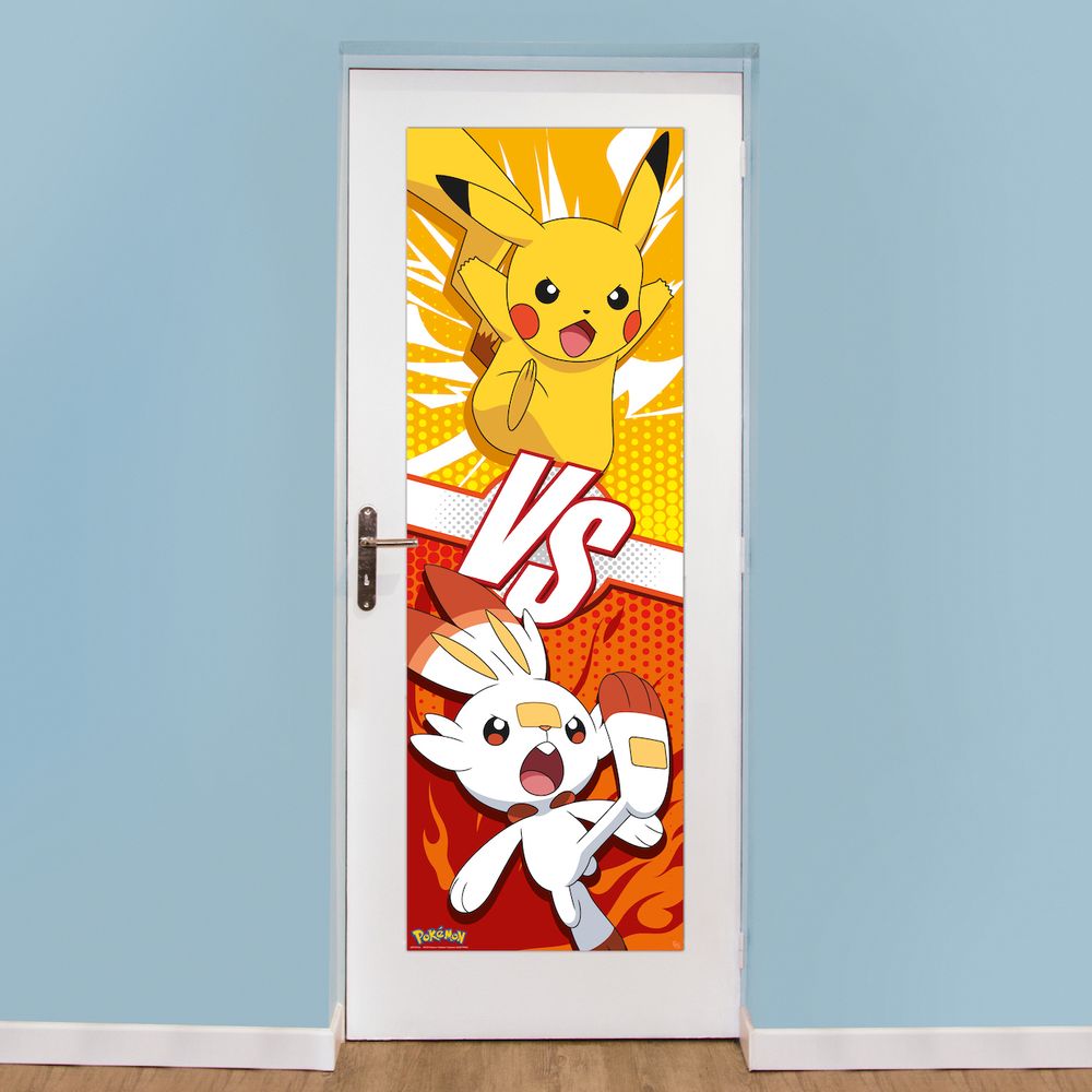 Pokémon - Pikachu und Hopplo - Tür-Poster