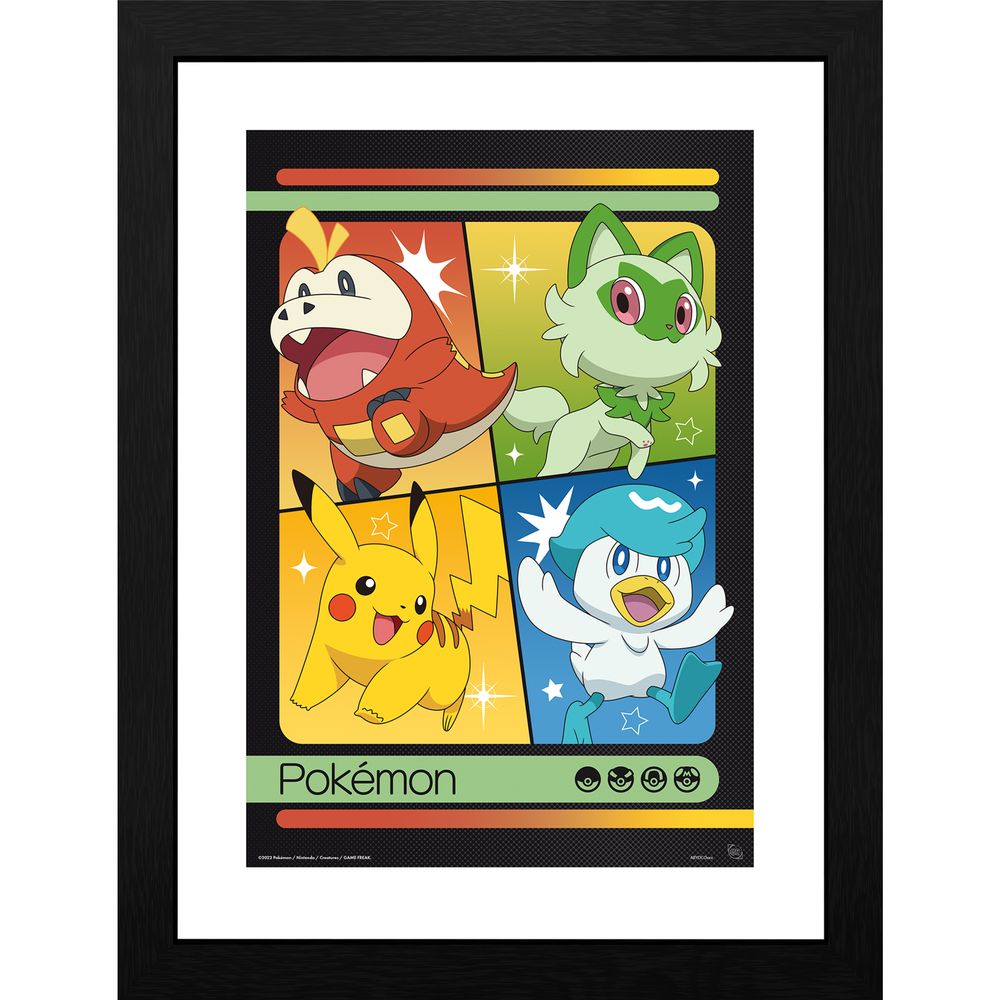 Pokémon - Scarlet & Violet Starters - Framed Art Print