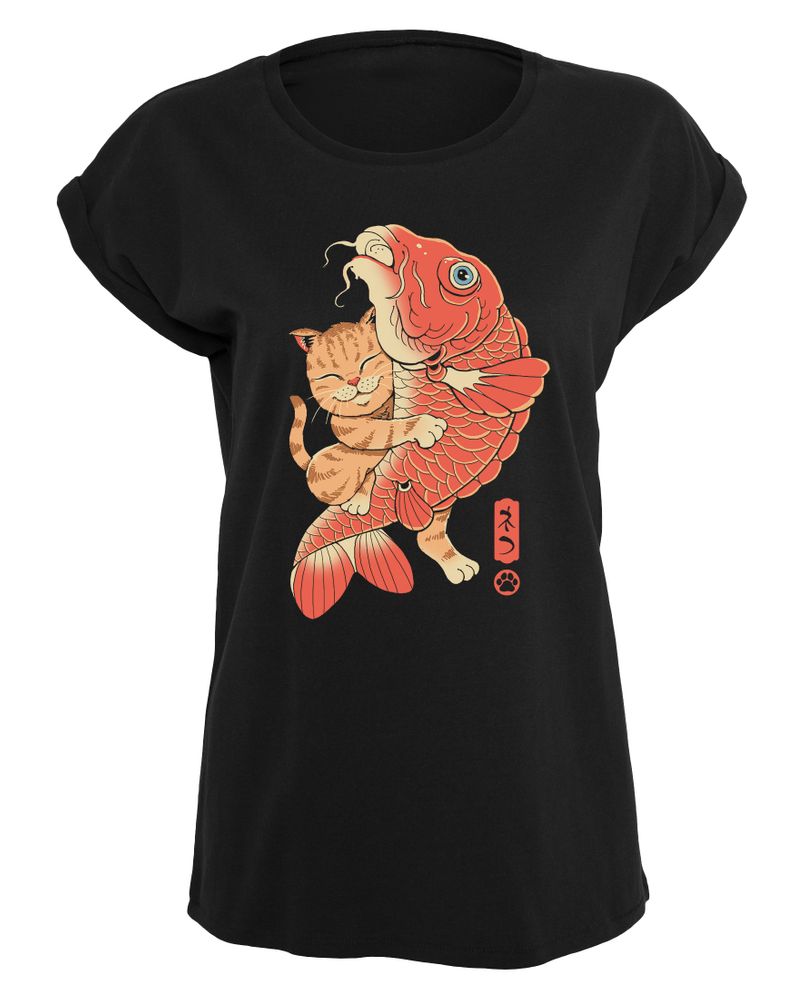 Vincent Trinidad - Cat Catching Carp - Girlshirt