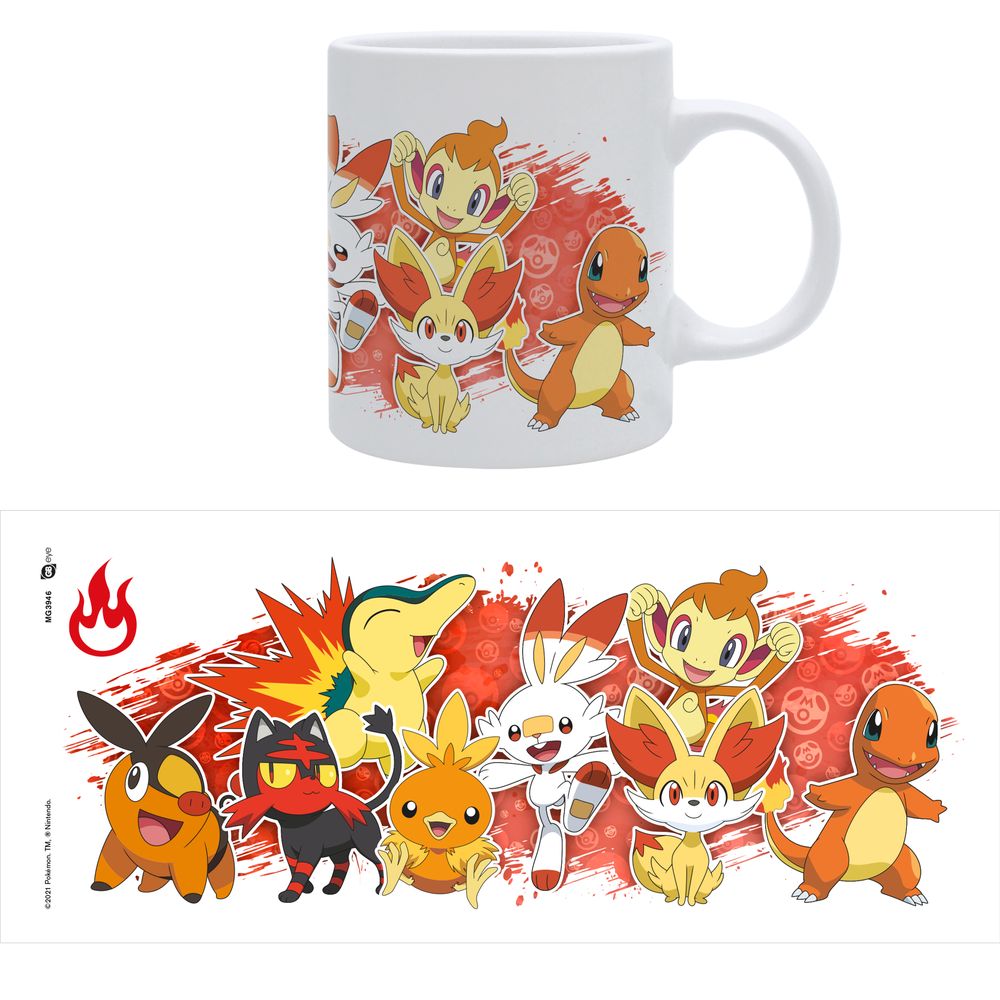 Pokémon - Fire Starters - Tasse