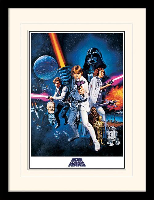 Star Wars - A New Hope - Gerahmter Kunstdruck