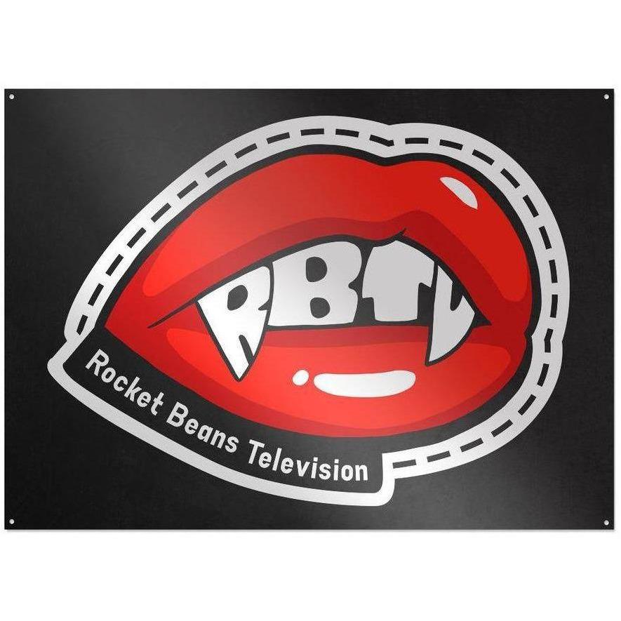 Rocket Beans TV - Halloween Mouth - Metal Sign