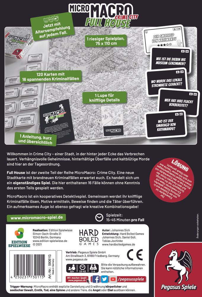 MicroMacro: Crime City 2 - Full House - Brettspiel | Deutsch | yvolve Shop