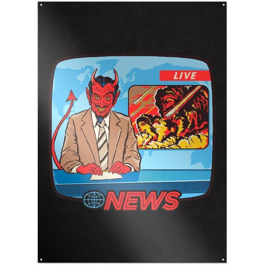 Steven Rhodes - Breaking News - Metallschild