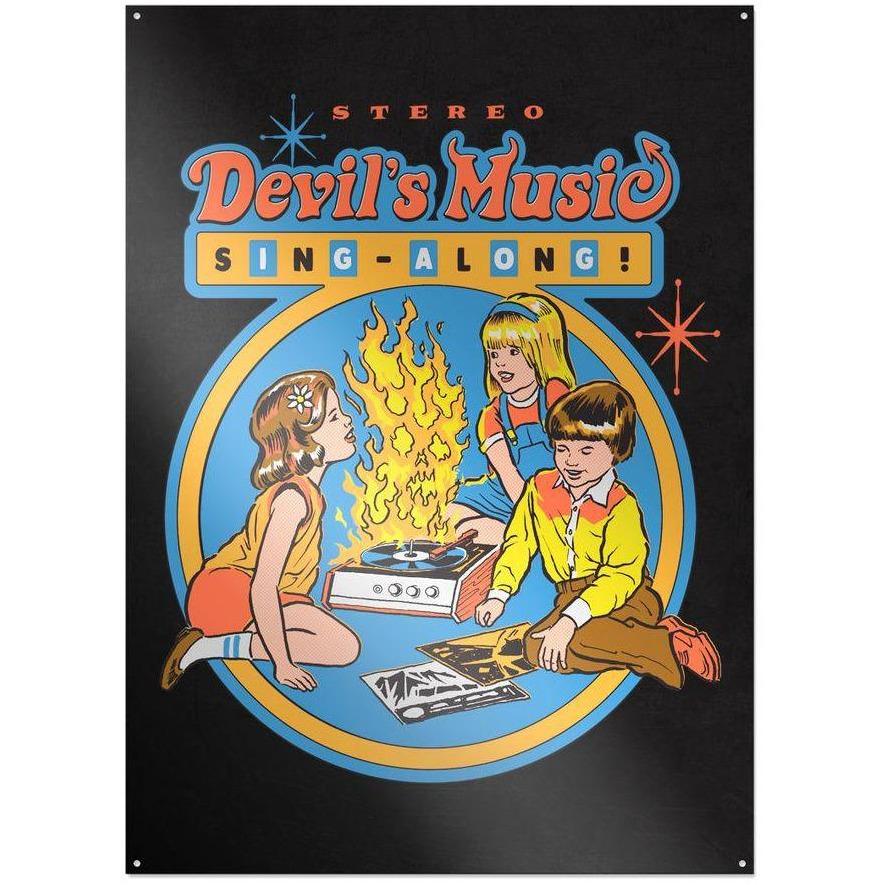 Steven Rhodes - Devil's Music Sing-Along - Metallschild