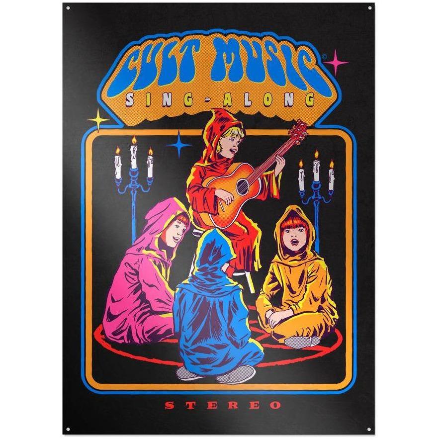 Steven Rhodes - Cult Music Sing-Along - Metallschild