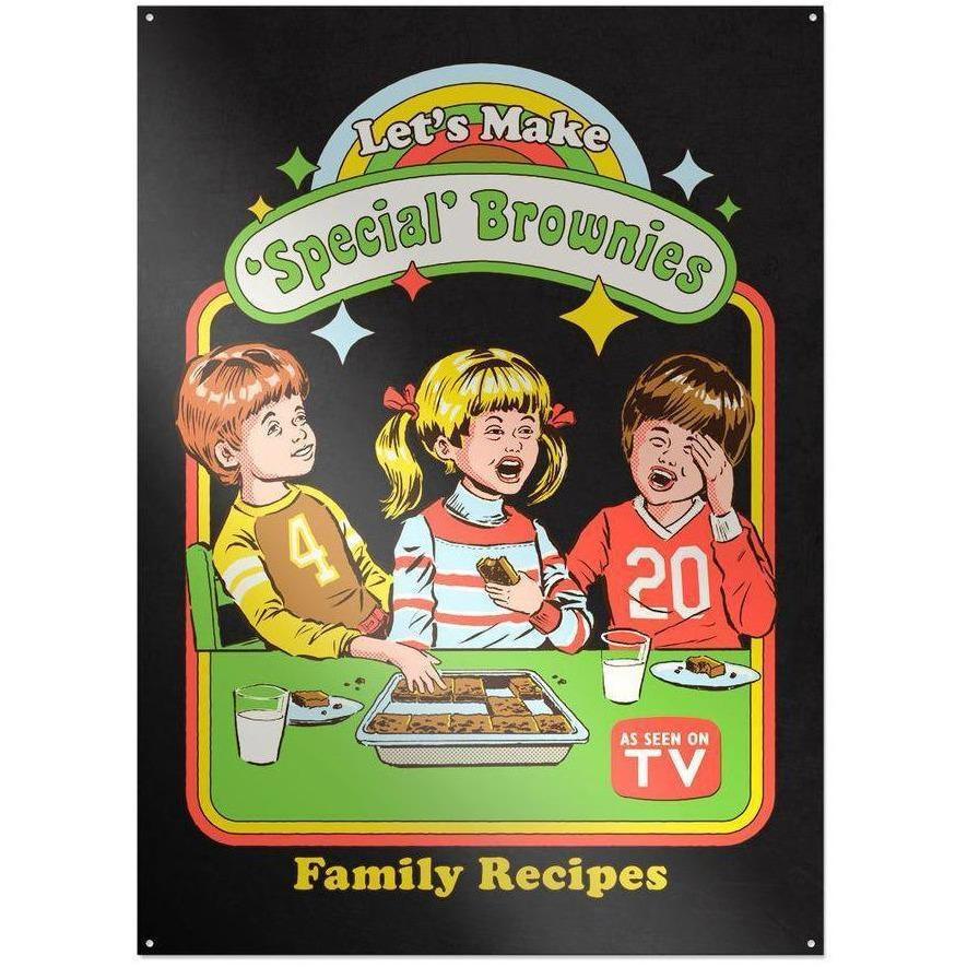 Steven Rhodes - Let's Make Brownies - metal sign
