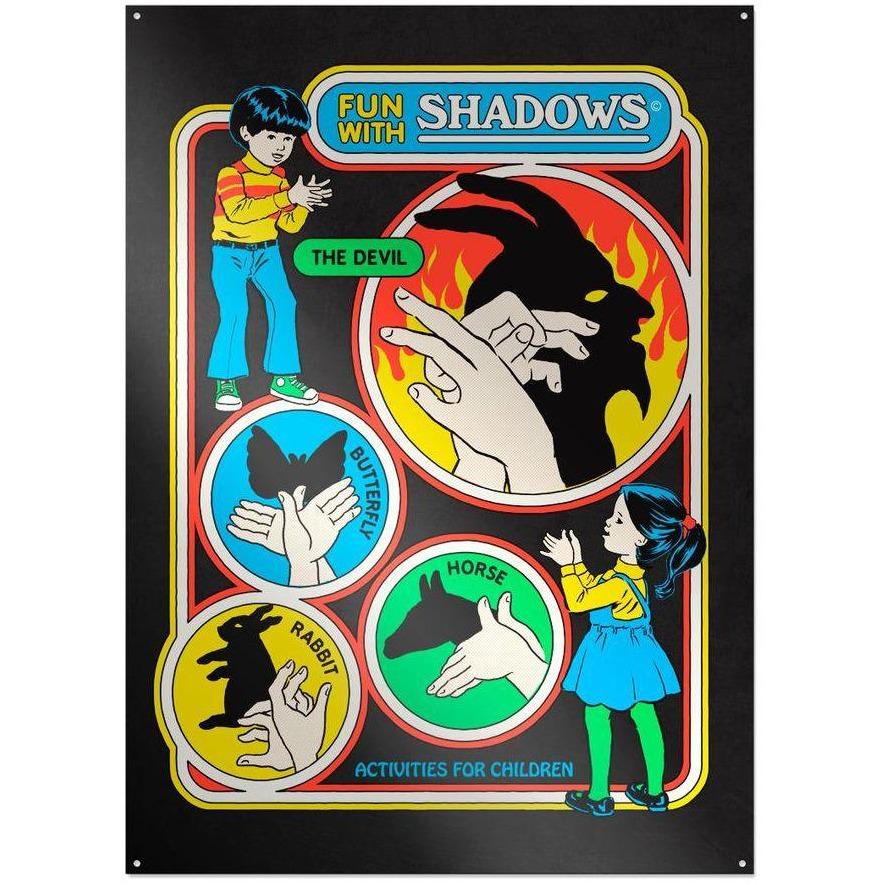 Steven Rhodes - Fun with Shadows - Metallschild