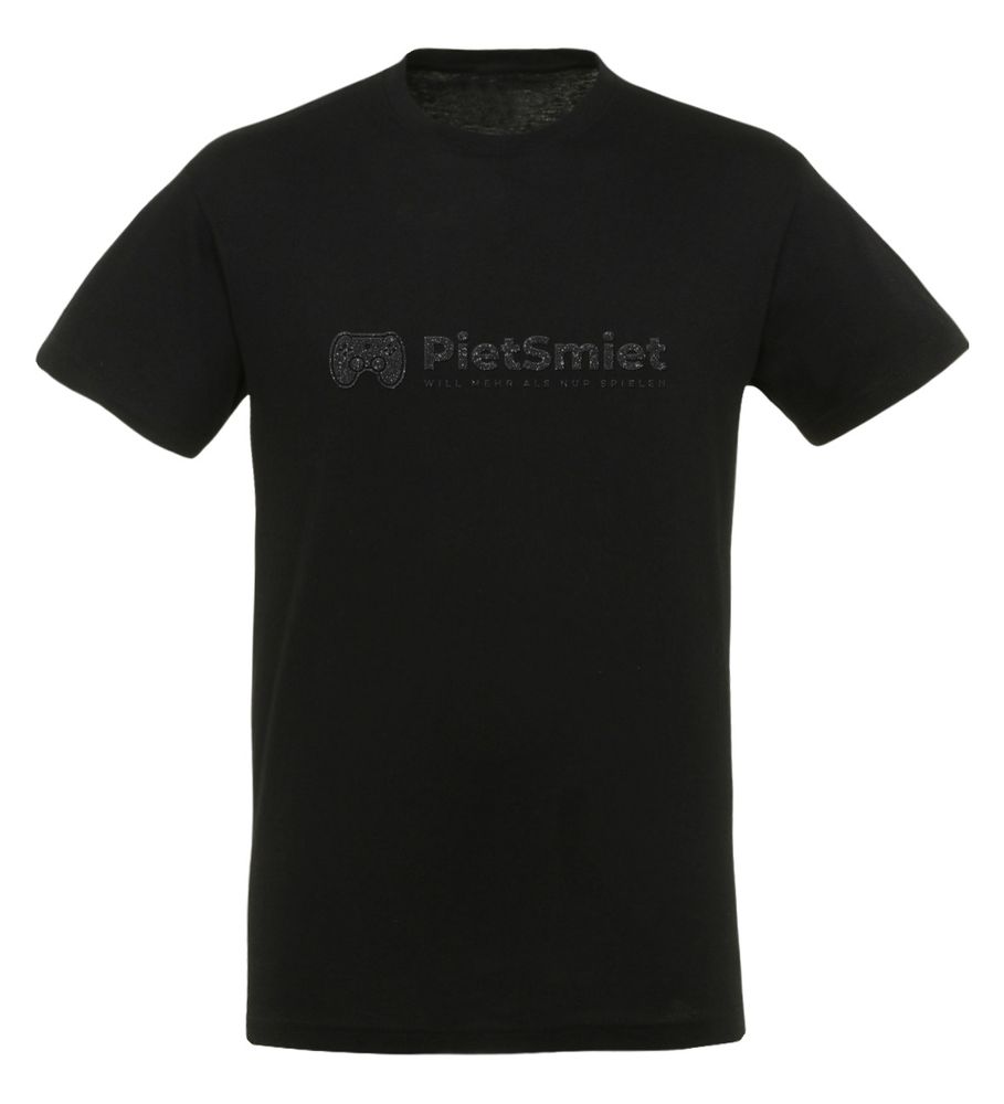 PietSmiet - Black on Black Glitter - T-Shirt