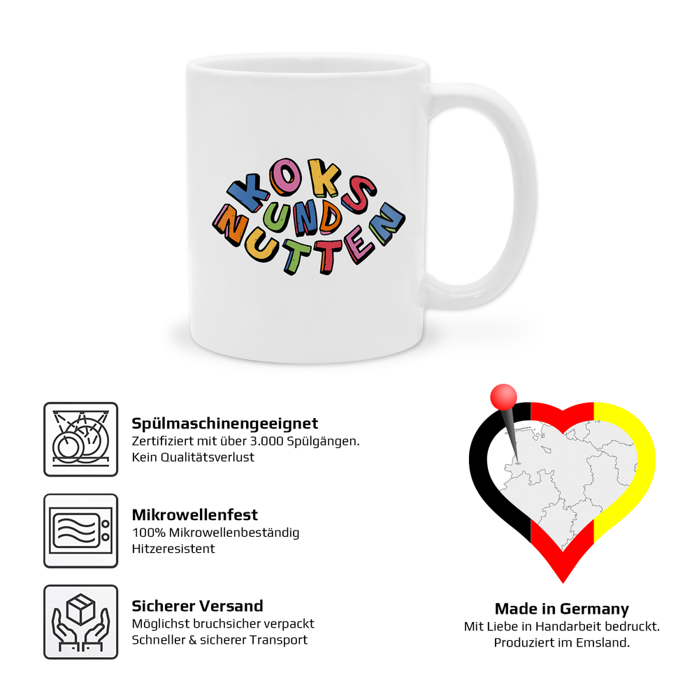 yvolve - Koks und Nutten - Tasse