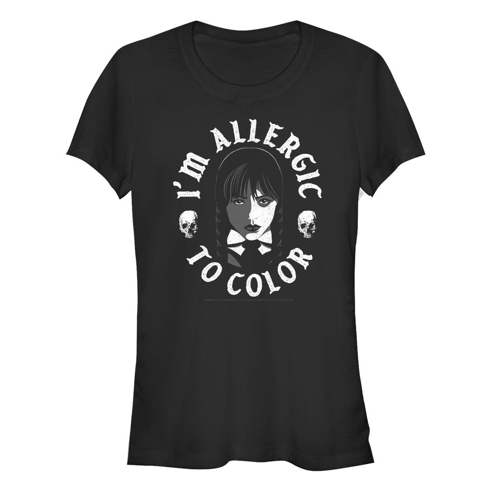 Wednesday - Allergic To Color - Girlshirt
