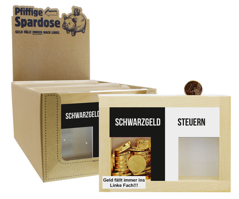 Schwarzgeld/Steuern - Spardose | yvolve Shop