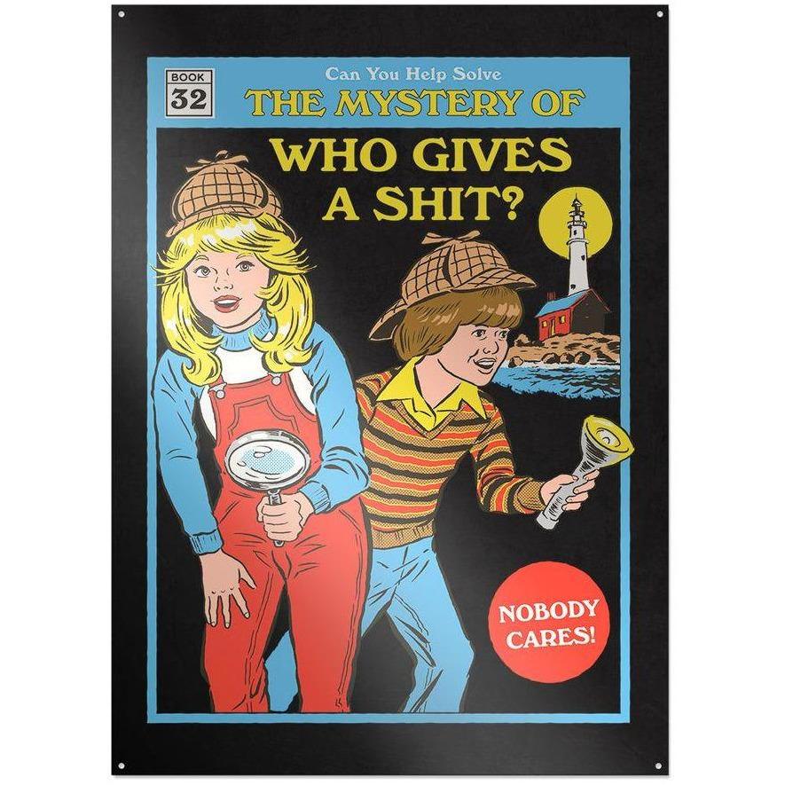 Steven Rhodes - Who Gives a Sh*t - metal sign