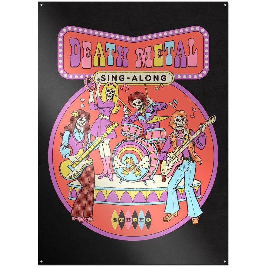 Steven Rhodes - Death Metal Sing-Along - Metallschild
