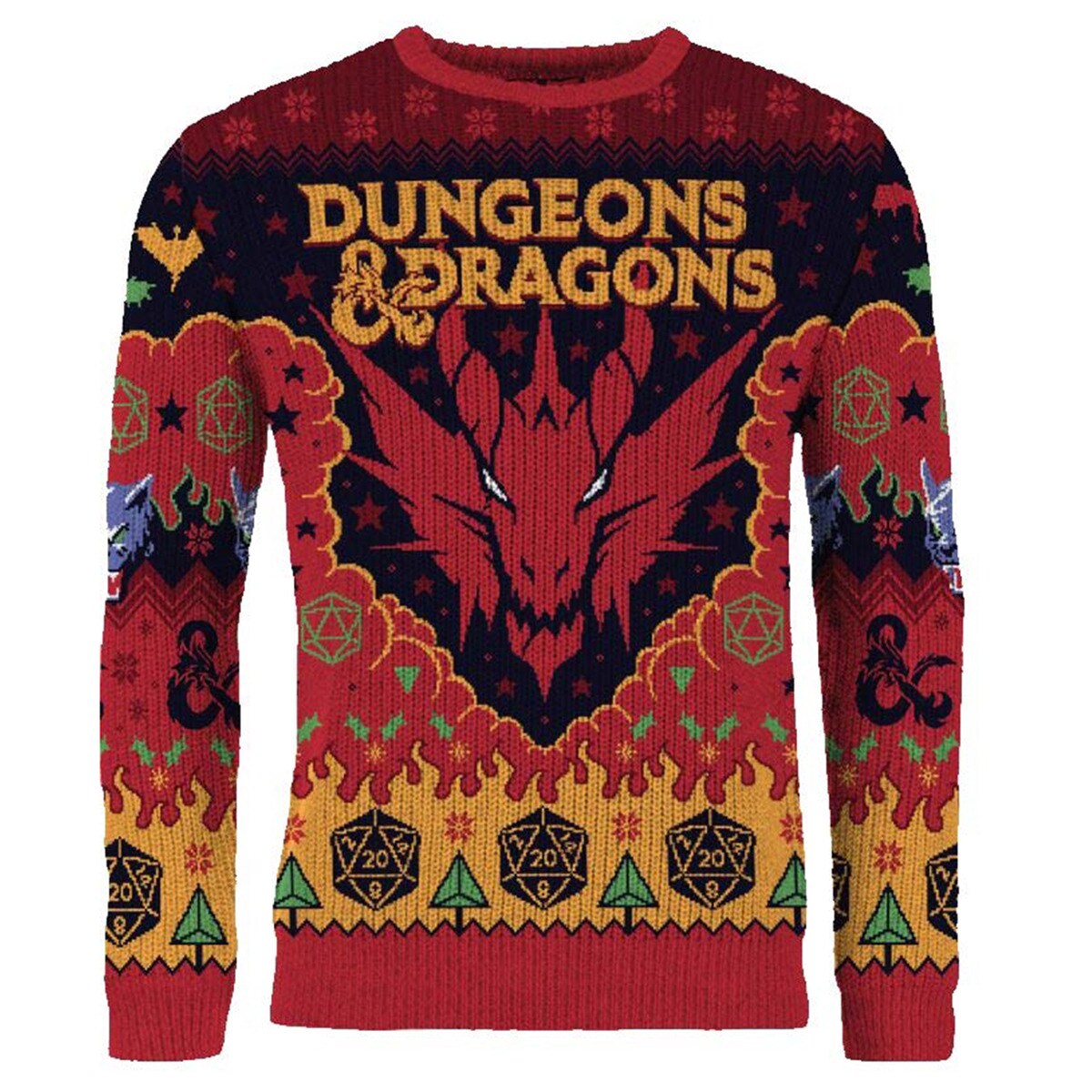 Dungeons & Dragons - Red Dragon - Ugly Christmas Sweater