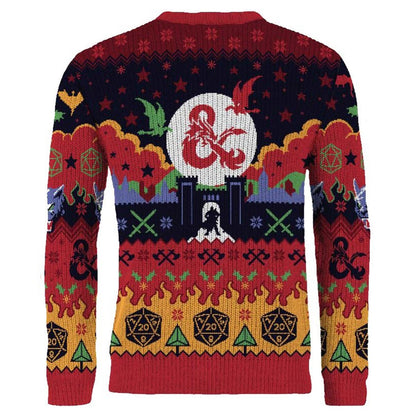 Dungeons & Dragons - Red Dragon - Ugly Christmas Sweater