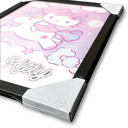 Hello Kitty - Magical Unicorn - Gerahmter Kunstdruck