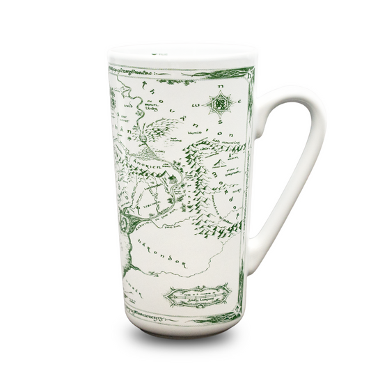 Herr der Ringe - White Map - Tasse