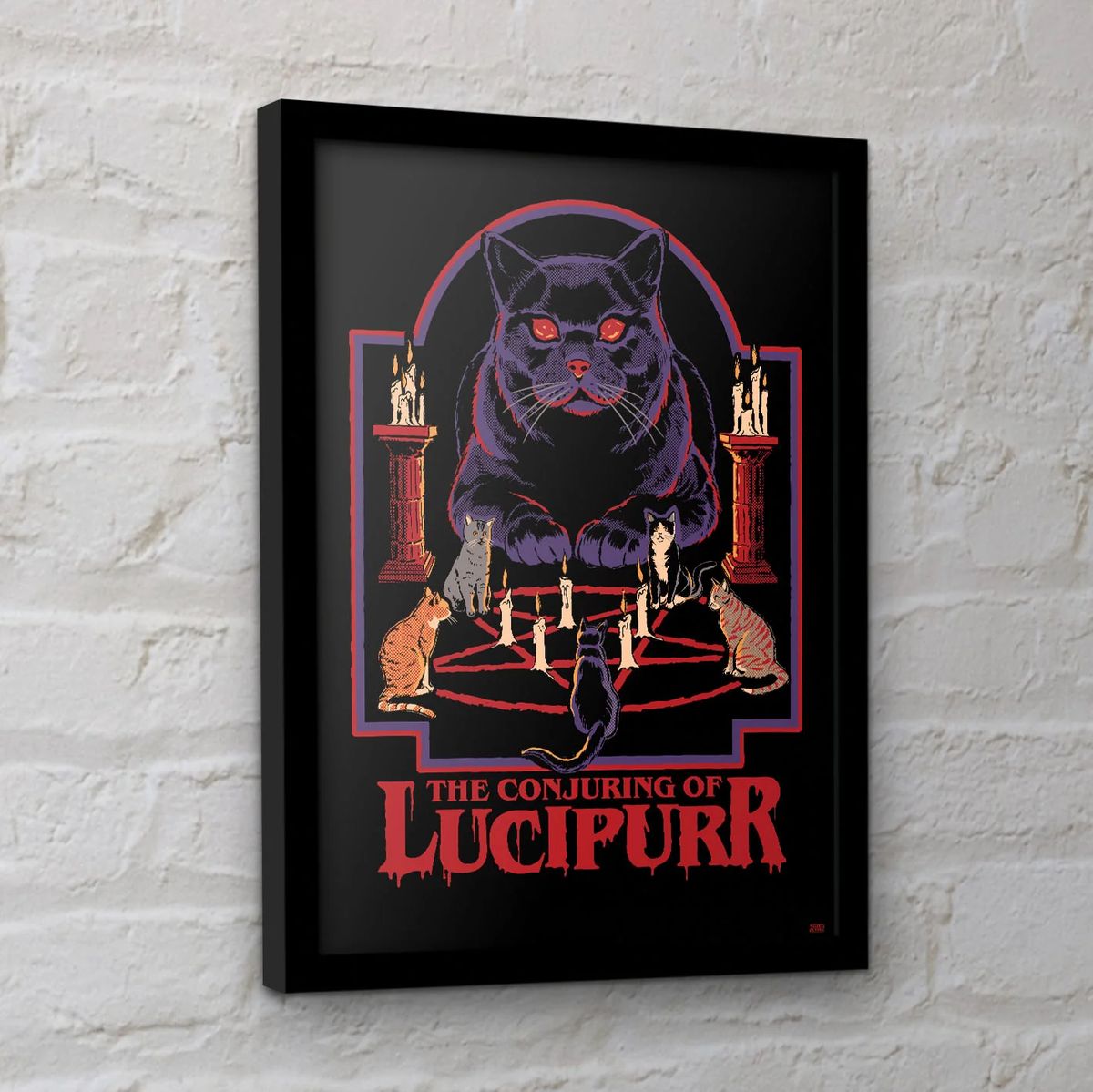 Steven Rhodes - Lucipurr - Framed Art Print