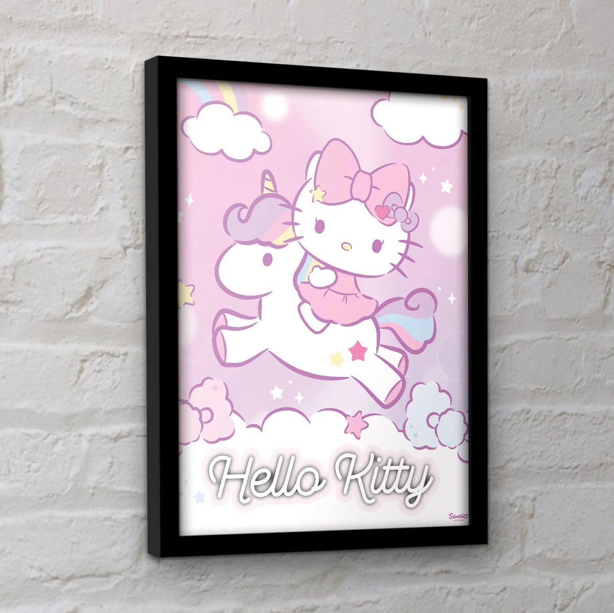 Hello Kitty - Magical Unicorn - Gerahmter Kunstdruck