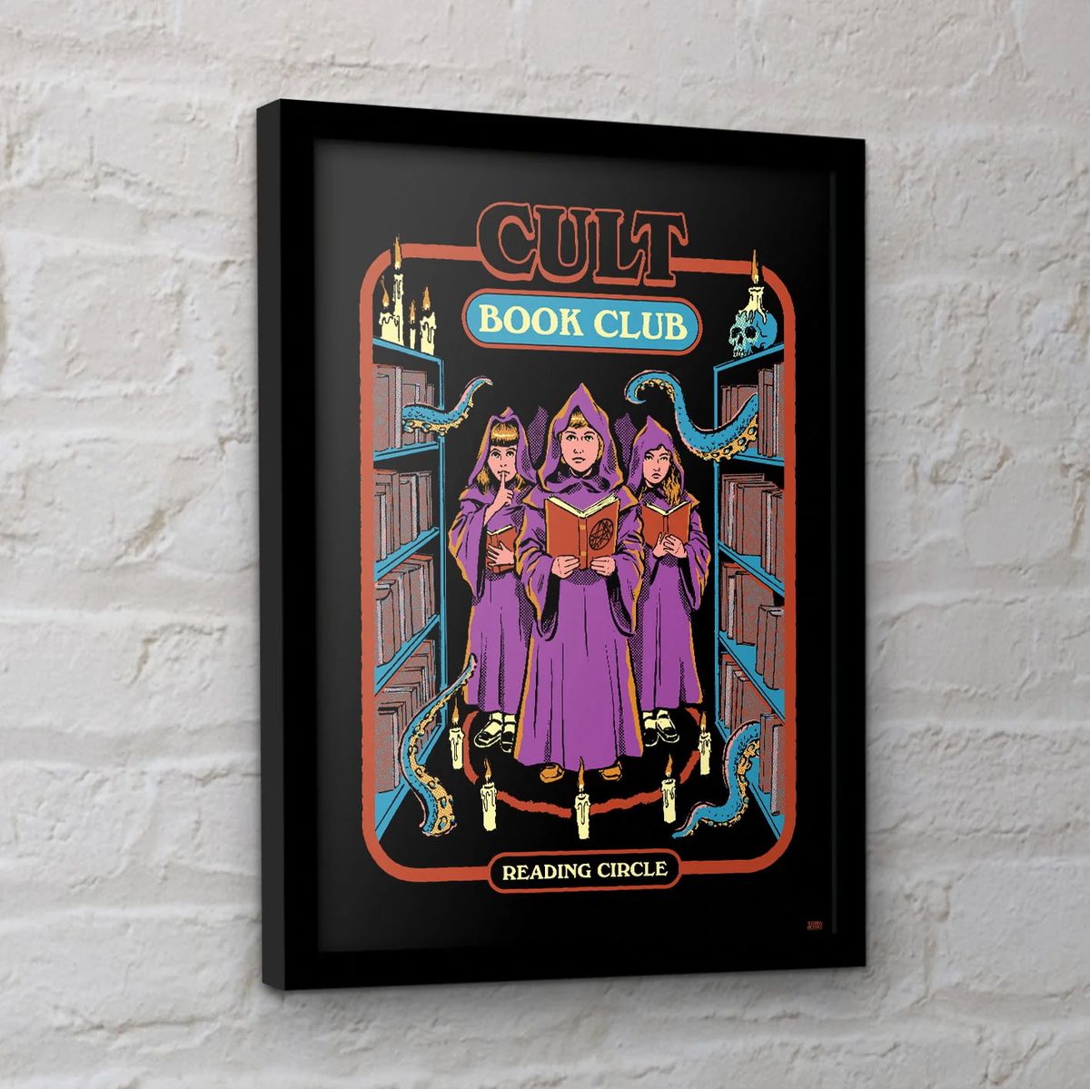 Steven Rhodes - Cult Book Club - Framed Art Print