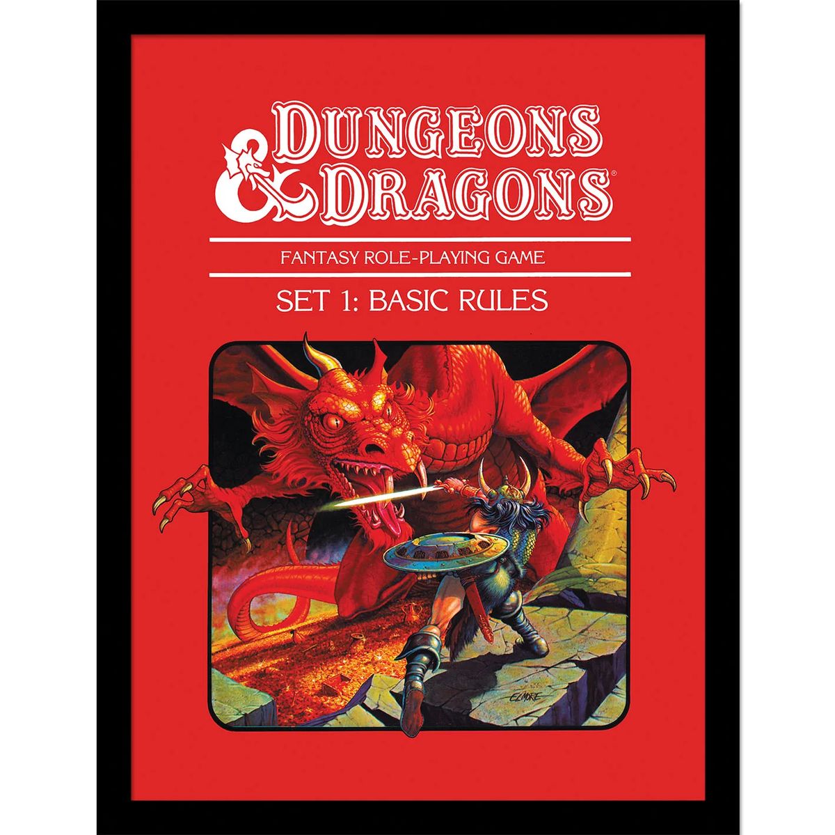 Dungeons & Dragons - Basic Rules - Gerahmter Kunstdruck