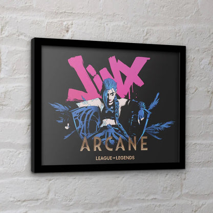 League of Legends - Arcane Jinx - Framed Art Print