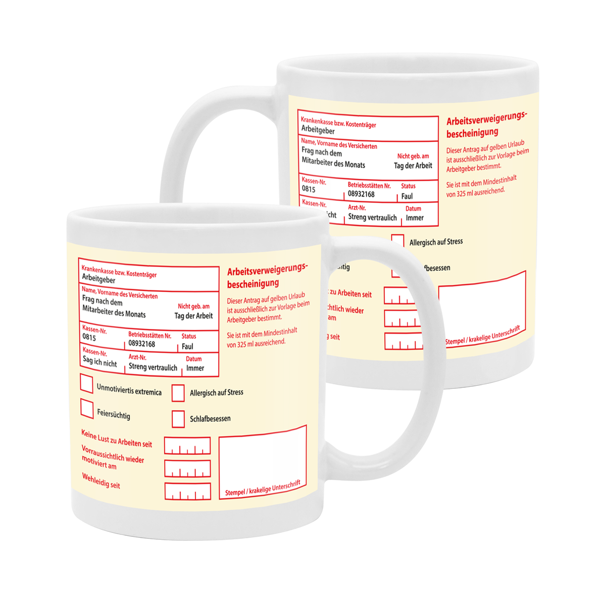 yvolve - Gelber Schein - Tasse