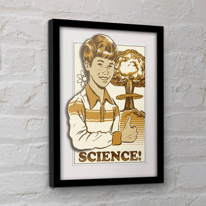 Steven Rhodes - Science! - Gerahmter Kunstdruck