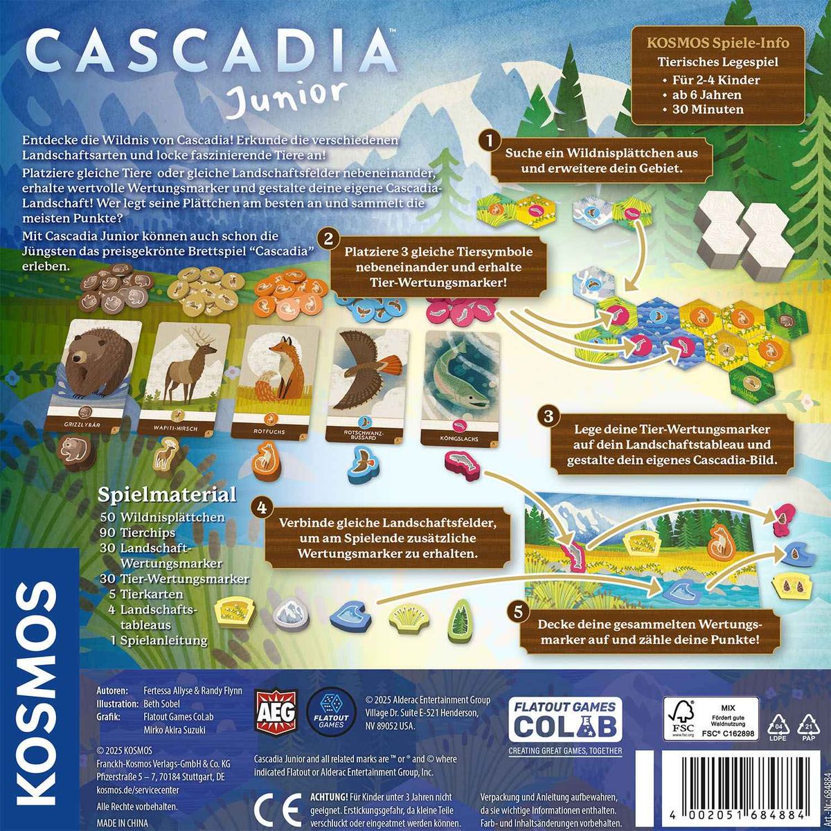 Cascadia - Junior *Nominiert Kinderspiel des Jahres 2025*