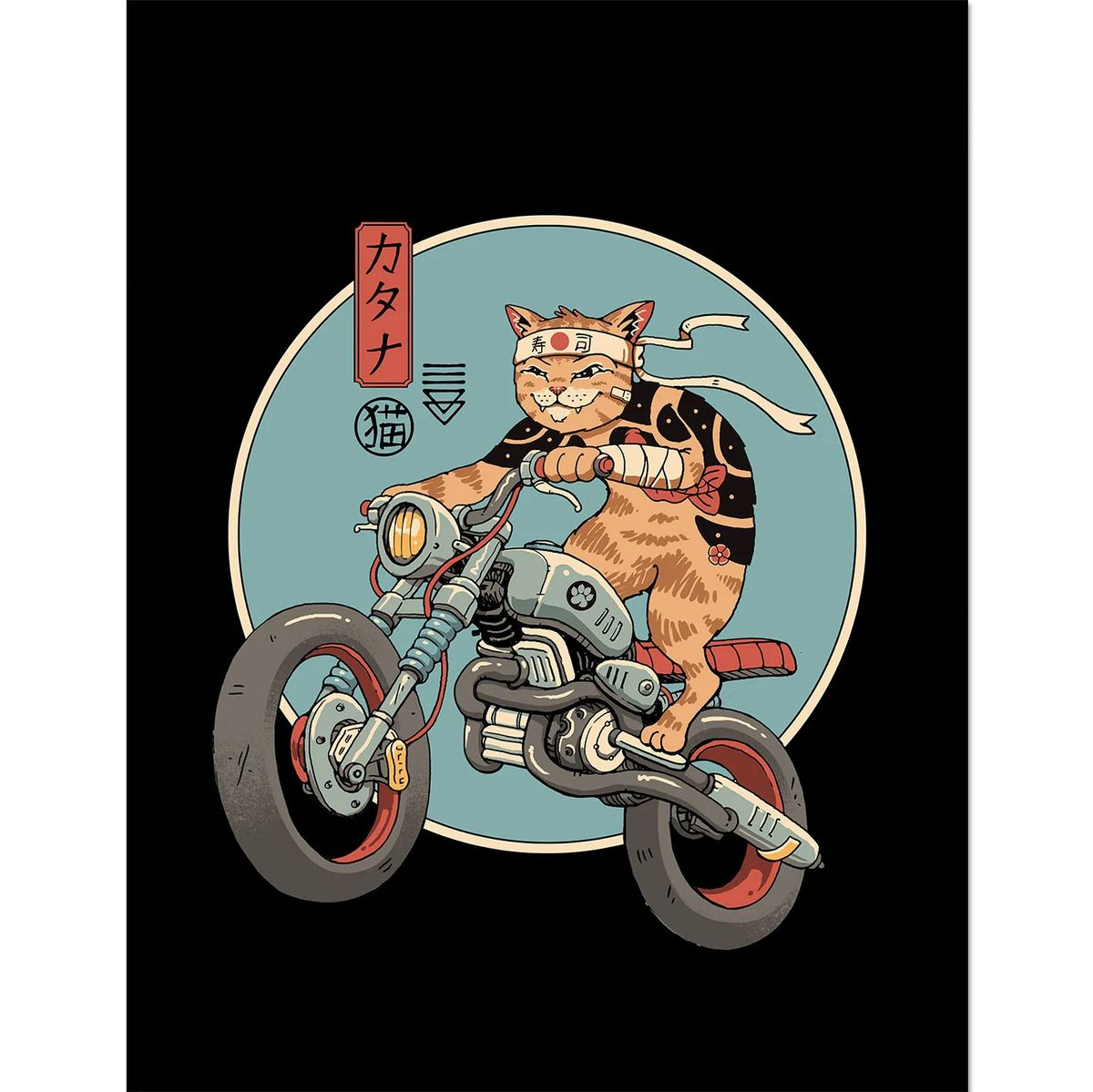 Vincent Trinidad - Catana Motorcycle - Framed Art Print