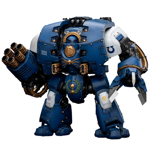 Warhammer 40.000 - Ultramarines Leviathan Dreadnought with Cyclonic Melta Lance And Siege Claws - Actionfigur