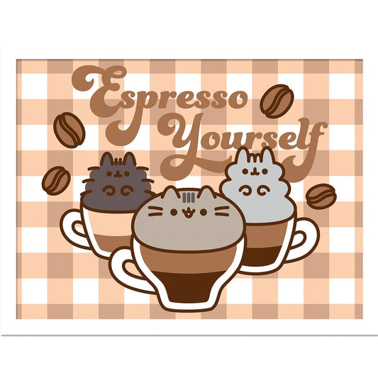 Pusheen - Espresso Yourself - Framed Art Print