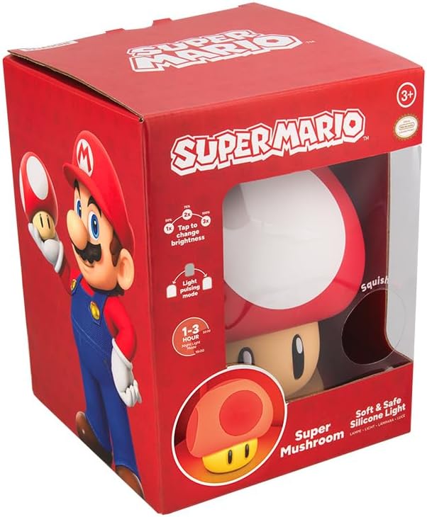 Super Mario - SquishyGlo Pilz - Leuchte mit Akku