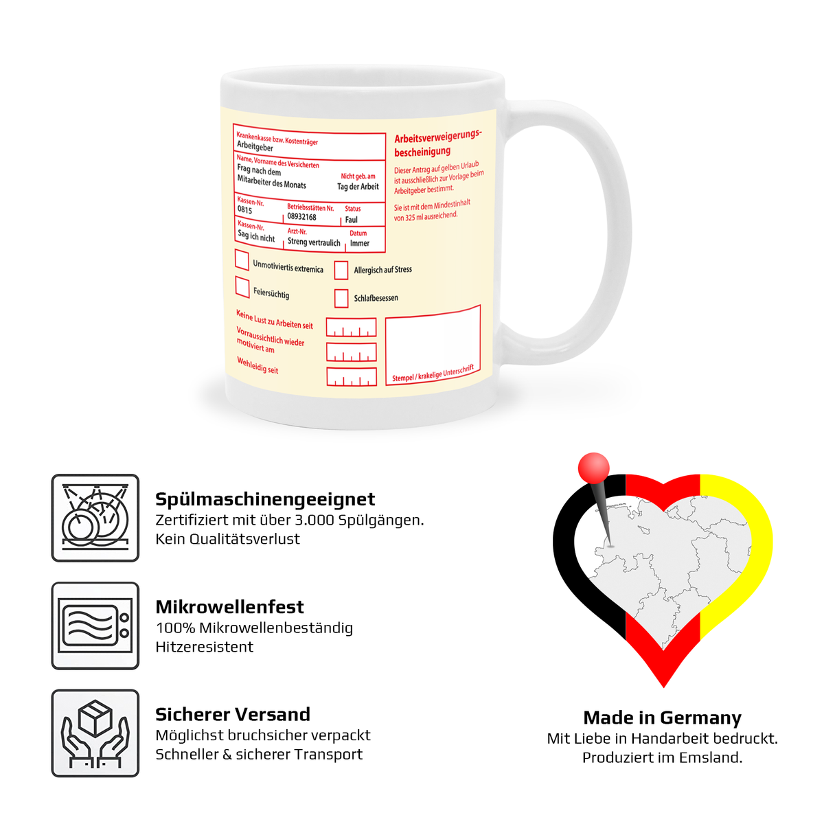 yvolve - Gelber Schein - Tasse